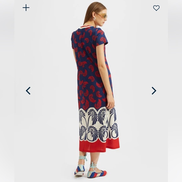 NWT La DoubleJ Sporty Swing Dress size Medium Pygmy Palms Cotton Jersey - Picture 10 of 11